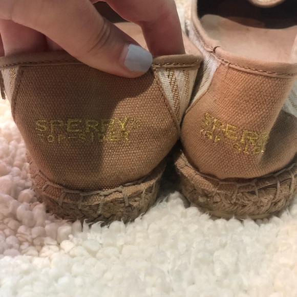 Sperry Gold and White Espadrille - Picture 4 of 6